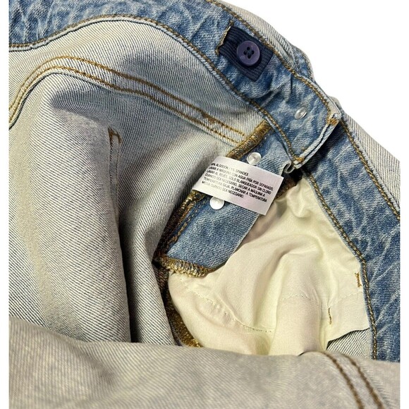 New Isabel Maternity Denim Shortalls Size 6 Romper Shorts Jumpsuit Jeans NWT - Picture 11 of 16